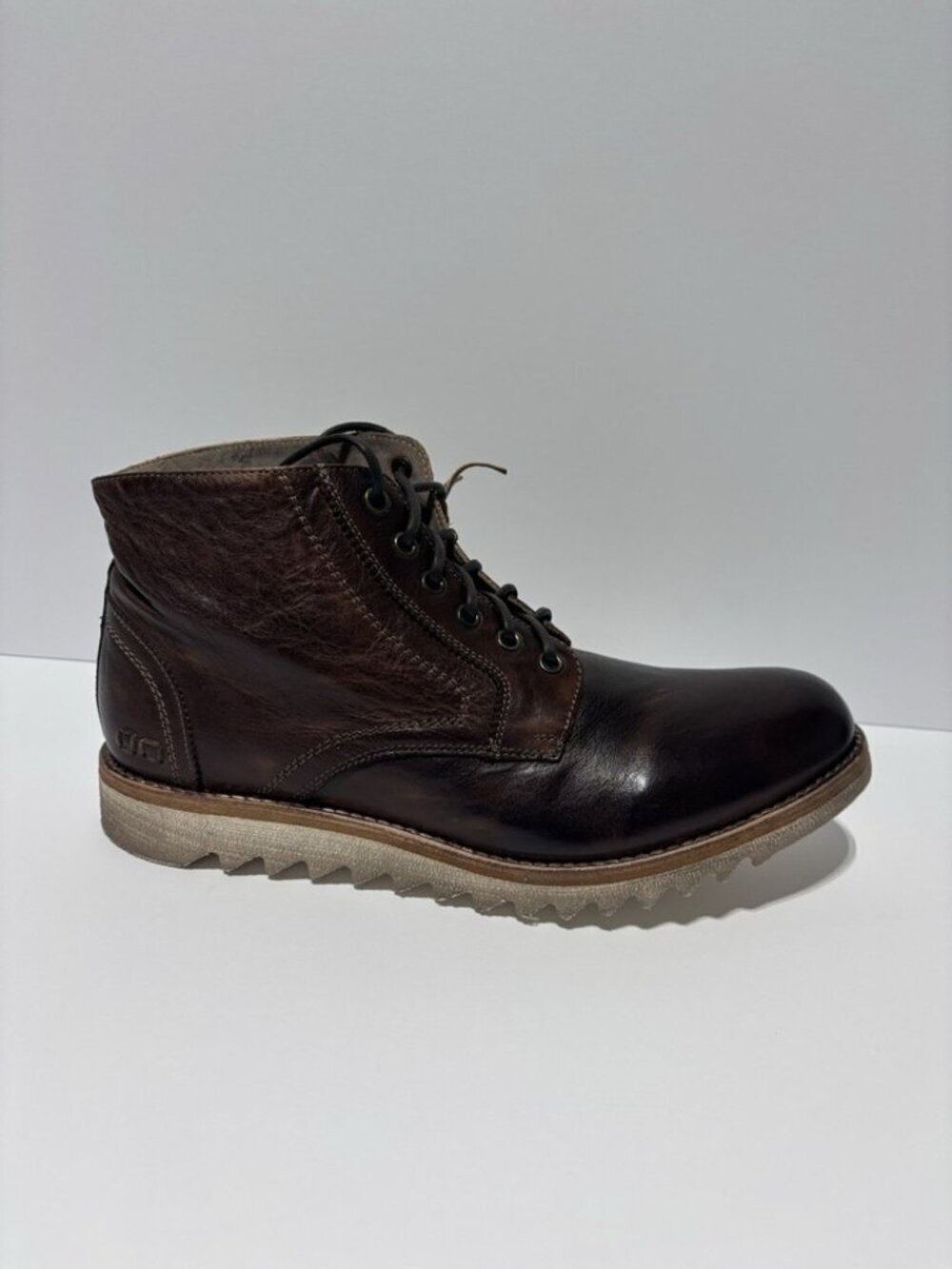 Bedstu Men’s Bradley II Teak Rustic Leather Boots, Size 10.5 M